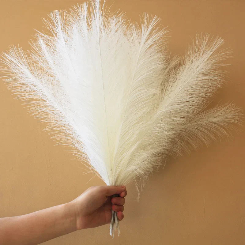 Artificial Fluffy Pampas Grass Bouquet Wedding Party Decoration Flowers Room Home Decor Flower